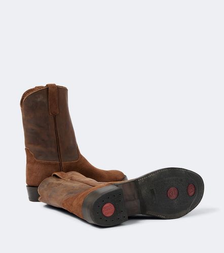 RRL Suede and leather cowboy boots - RRL - Modalova