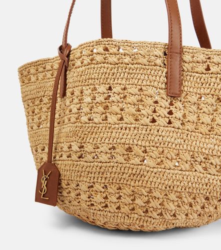 Panier Small raffia basket bag - Saint Laurent - Modalova