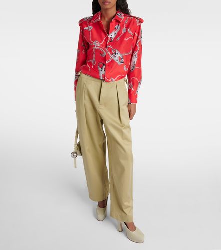 Burberry Camisa de seda estampada - Burberry - Modalova