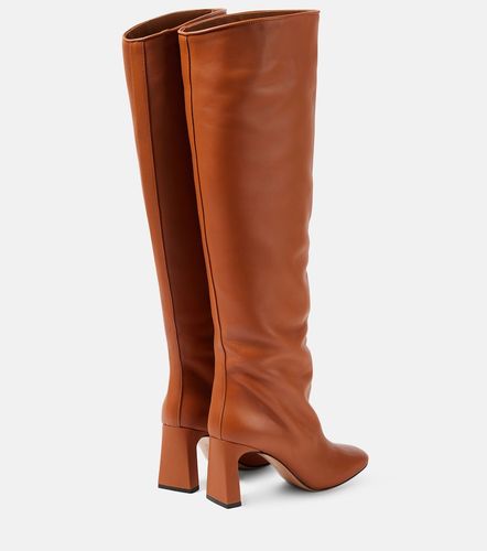 Roberta leather knee-high boots - Souliers Martinez - Modalova