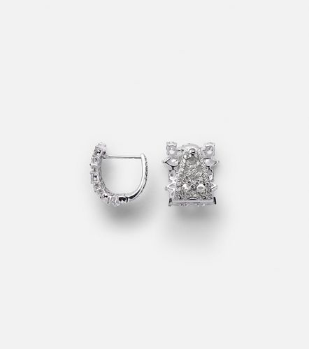 Pendientes Art Deco de oro blanco de 18 ct con diamantes - Kamyen - Modalova