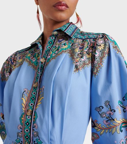 Vestido camisero de algodón estampado - Etro - Modalova