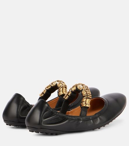 Embellished leather Mary Jane flats - Tod's - Modalova