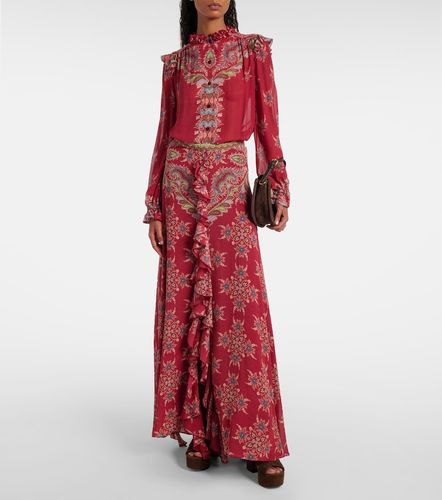 Etro Blusa de crespón estampada - Etro - Modalova