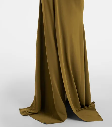 Draped open-back crepe jersey gown - Alex Perry - Modalova