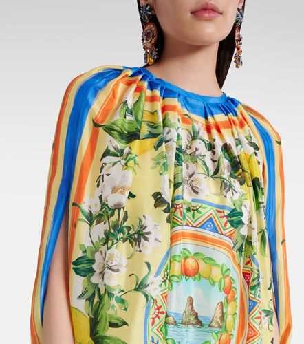 Dolce&Gabbana Printed silk cape - Dolce&Gabbana - Modalova