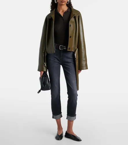 Mid-Rise Cropped Skinny Jeans - 7 For All Mankind - Modalova