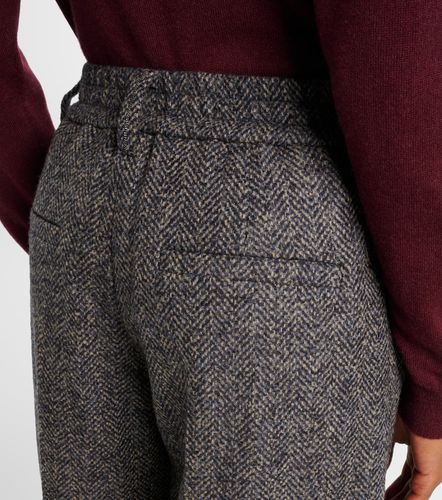 Herringbone wool-blend shorts - Brunello Cucinelli - Modalova