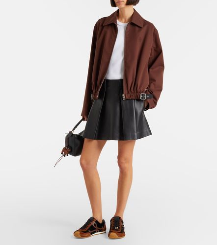 Loewe Pleated leather miniskirt - Loewe - Modalova