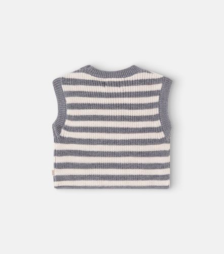 Bebé - chaleco Ruby de lana a rayas - Wheat - Modalova