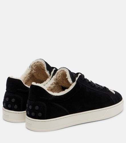 Cassetta shearling-lined suede sneakers - Tod's - Modalova
