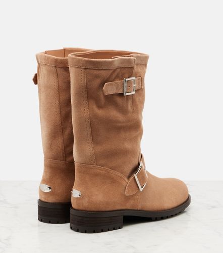 Bikerstiefel aus Veloursleder - Jimmy Choo - Modalova