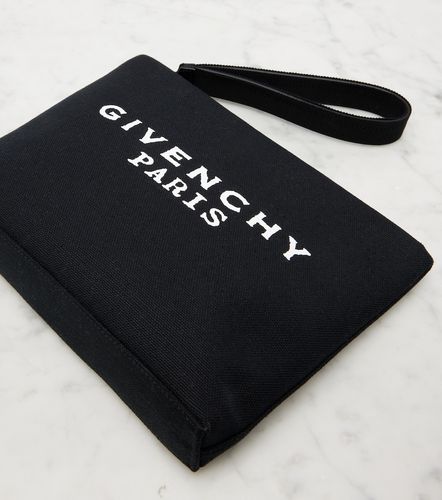 Givenchy Bustina in canvas con logo - Givenchy - Modalova
