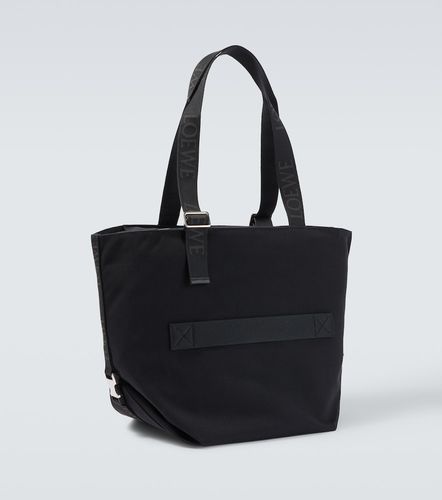 Flex Medium canvas and suede tote bag - Loewe - Modalova