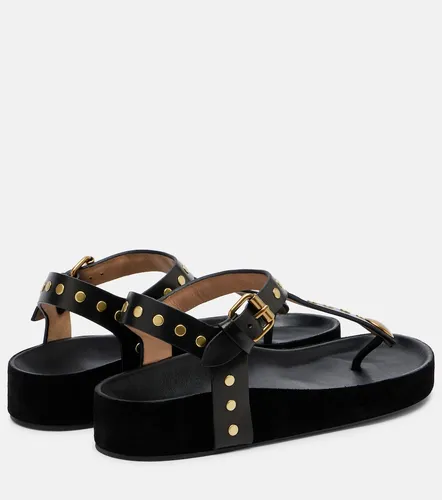 Enore studded leather thong sandals - Isabel Marant - Modalova