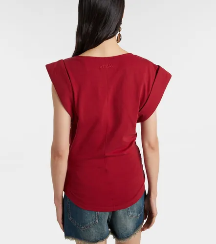 Draped cotton jersey top - Isabel Marant - Modalova