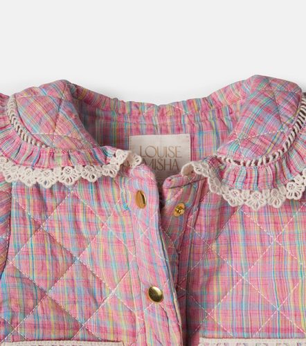 Bebé - chaqueta acolchada Joulia de algodón a cuadros - Louise Misha - Modalova