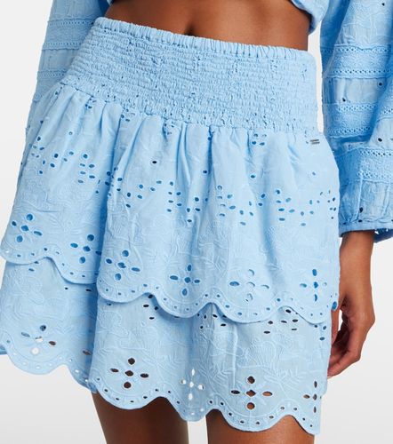 Minifalda Riri de algodón con bordado inglés - Melissa Odabash - Modalova