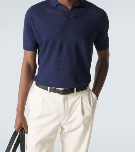 Thom Sweeney Polo in lino e cotone - Thom Sweeney - Modalova
