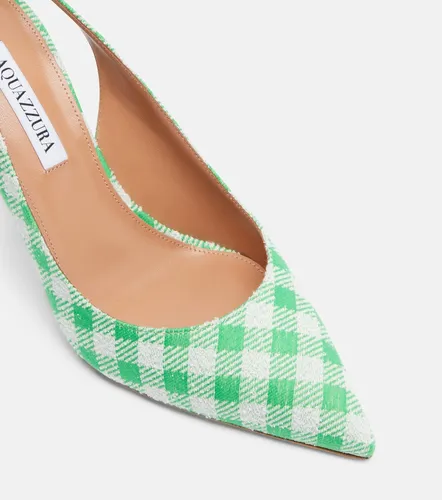 Bow Tie bow-detail checked pumps - Aquazzura - Modalova