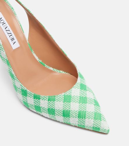 Aquazzura Pumps Bow Tie a quadretti - Aquazzura - Modalova