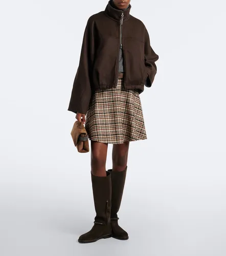 Monili suede knee-high boots - Brunello Cucinelli - Modalova