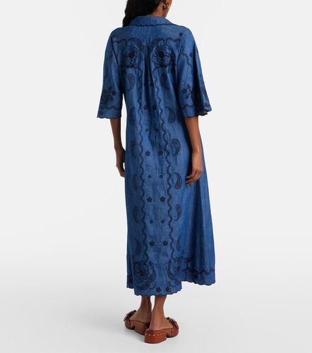 Vestido midi Aster de denim bordado - Zimmermann - Modalova