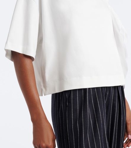 Camiseta de jersey de algodón con aplique floral - Max Mara - Modalova