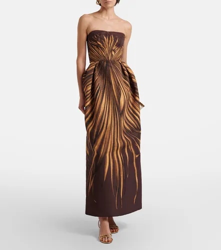 Printed bustier gown - Oscar de la Renta - Modalova