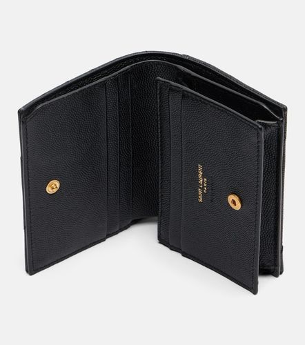 Cassandre leather card holder - Saint Laurent - Modalova
