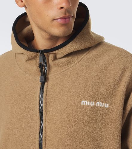 Miu Miu Hooded fleece jacket - Miu Miu - Modalova