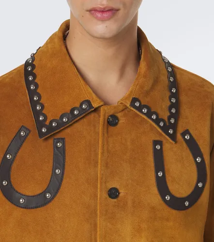 Bode Carson studded suede jacket - Bode - Modalova
