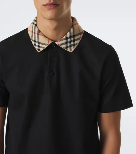 Check cotton pique polo shirt - Burberry - Modalova