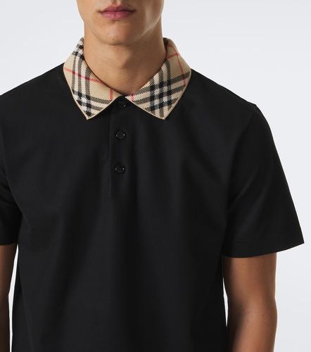 Polo Check de piqué de algodón - Burberry - Modalova
