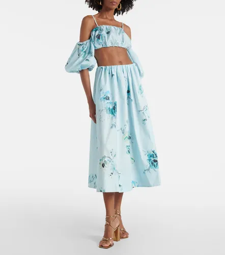 Lightburst floral cotton midi skirt - Zimmermann - Modalova