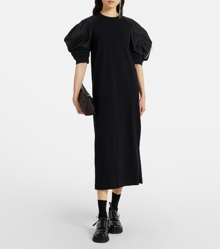 Abito midi in jersey di misto cotone - Sacai - Modalova