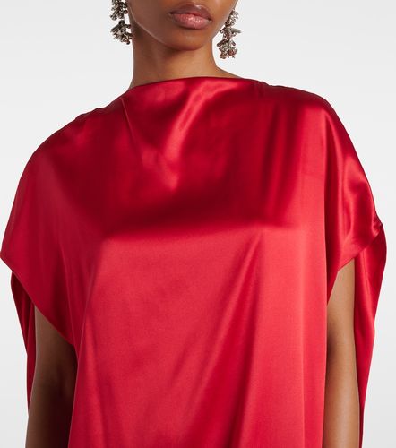 Abito lungo in raso di misto seta - Dries Van Noten - Modalova