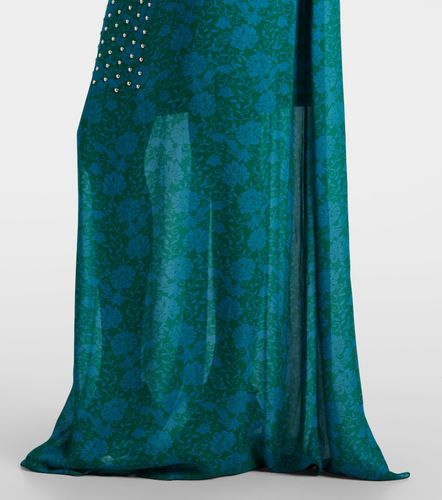 Abito lungo con stampa e borchie - Dries Van Noten - Modalova