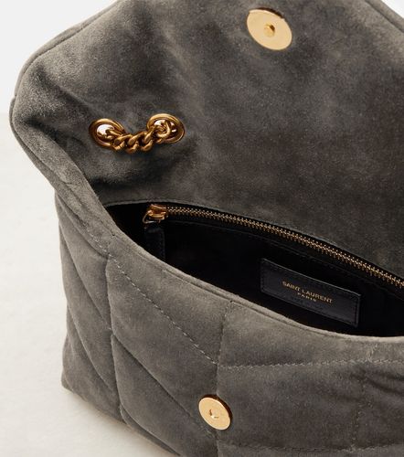 Borsa a spalla Puffer Toy in suede - Saint Laurent - Modalova