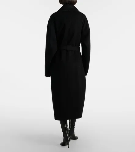 Abrigo envolvente de lana virgen con cinturón - Sportmax - Modalova