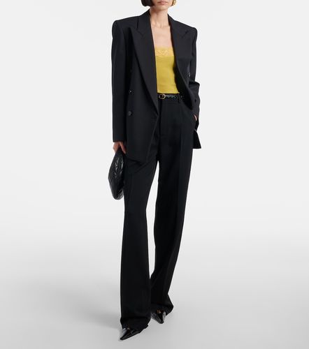Top aus Seide mit Spitze - Saint Laurent - Modalova