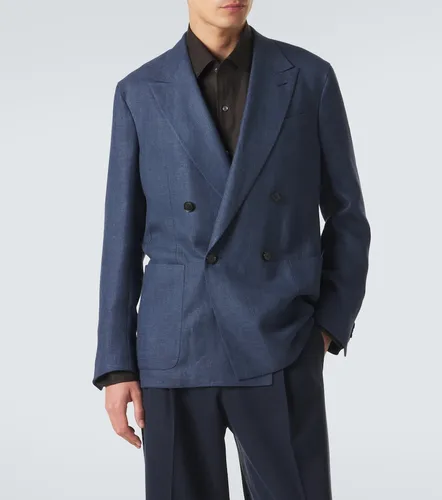 Zegna Blazer in lino, lana e seta - Zegna - Modalova