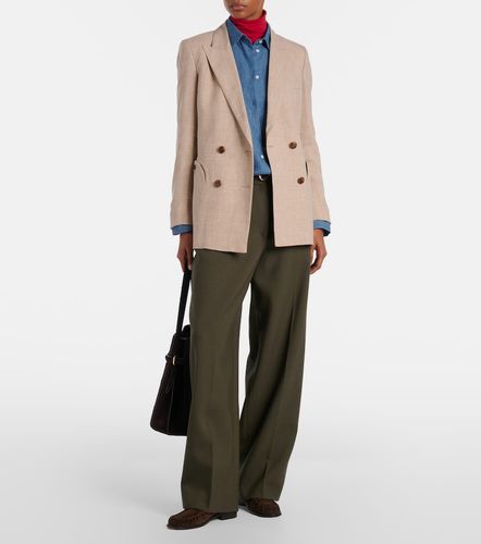 Everyday double-breasted linen and wool blazer - Blaze Milano - Modalova
