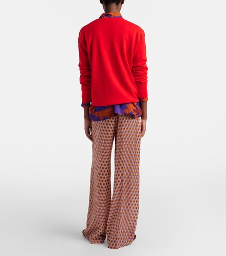 Polka-dot silk wide-leg pants - Dries Van Noten - Modalova