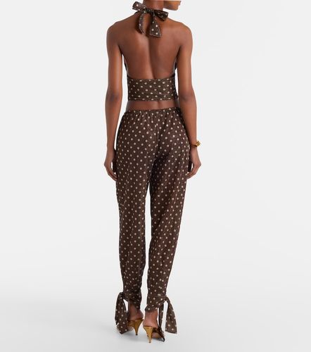 Lumiere polka-dot tapered pants - Oseree - Modalova