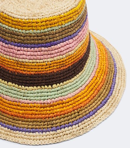 Raffia striped bucket hat - Zimmermann - Modalova