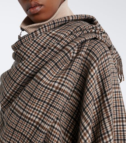 Checked cashmere poncho - Brunello Cucinelli - Modalova
