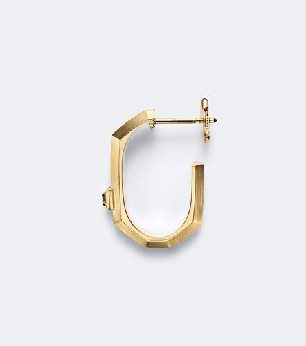 Pendiente de aro individual Moderniste Small de oro de 18 ct con diamantes - Messika - Modalova