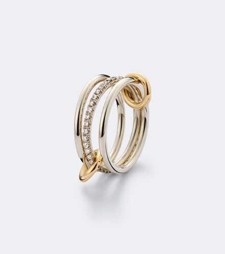 Sonny sterling and 18kt gold ring with diamonds - Spinelli Kilcollin - Modalova