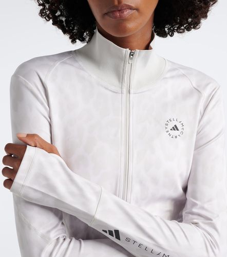 Giacca con stampa leopardata e logo - Adidas by Stella McCartney - Modalova